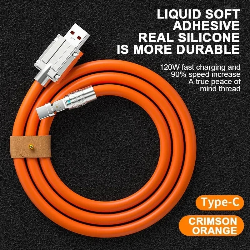 Fast Charge Rotating USB C Cable
